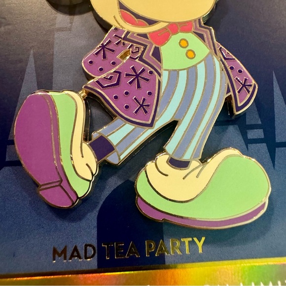 NWT. Disney Mickey Mouse Main Attraction 3/12 Alice Mad Hatter Pin LR 50th WDW. - Picture 5 of 8